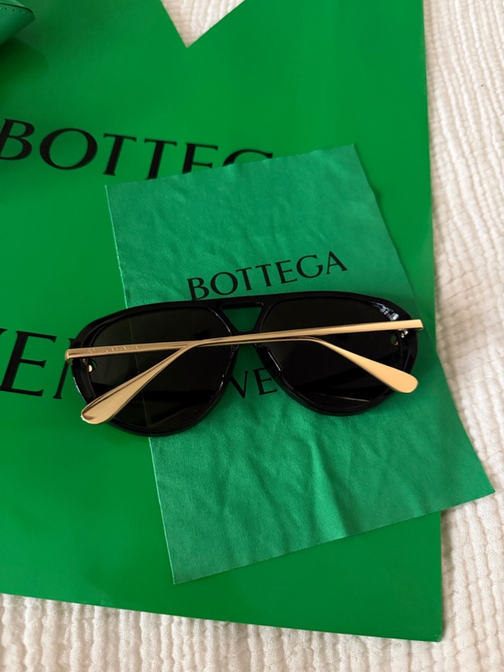 Bottega veneta Classic Aviator Sunglasses black